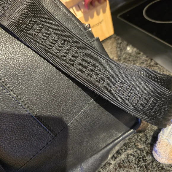 Hammitt Black Leather Backpack with Silver Accents - Picture 3 of 10